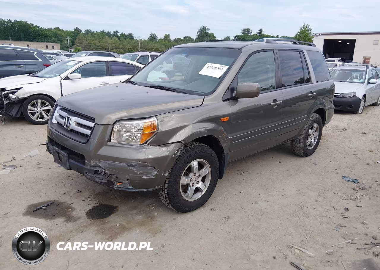2007 Honda Pilot Ex-L VIN:2HKYF18537H515658 - 2