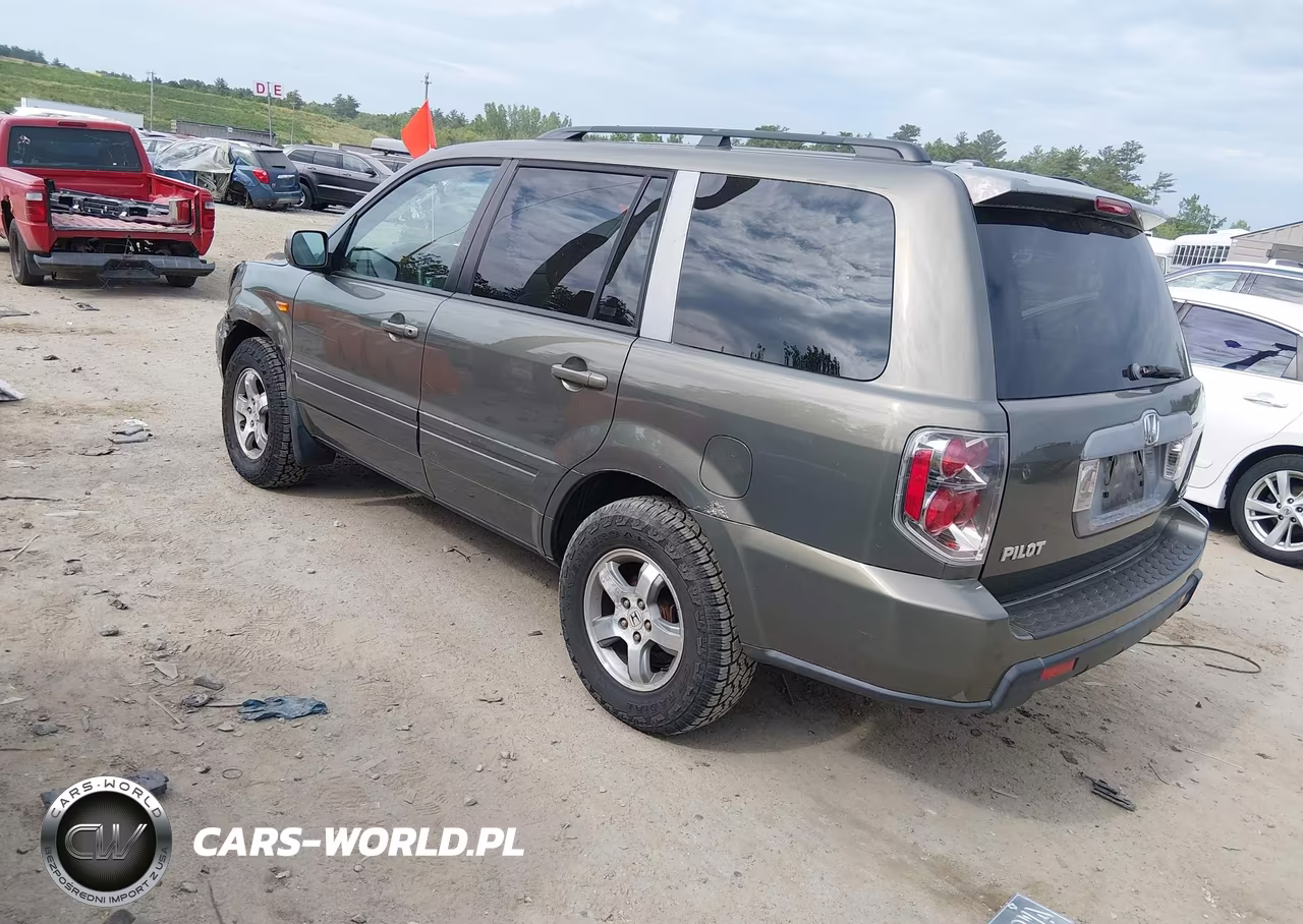 2007 Honda Pilot Ex-L VIN:2HKYF18537H515658 - 3