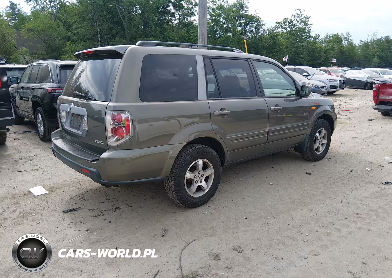 2007 Honda Pilot Ex-L VIN:2HKYF18537H515658 - 4