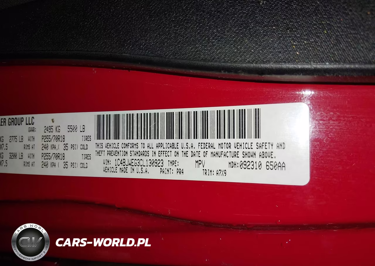 2012 Jeep Wrangler Unlimited Sahara VIN:1C4BJWEG3CL130923 - 9