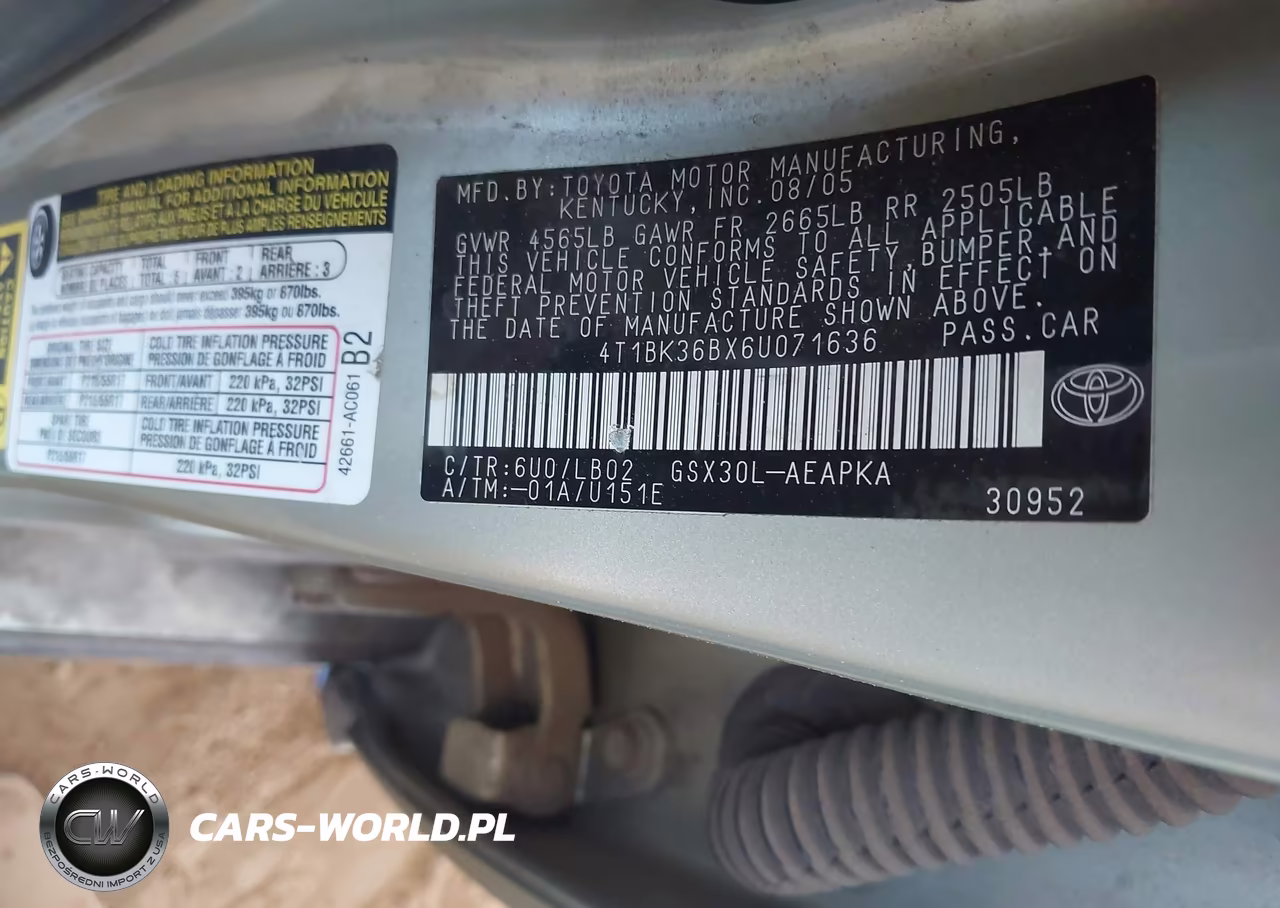 2006 Toyota Avalon Limited VIN:4T1BK36BX6U071636 - 9
