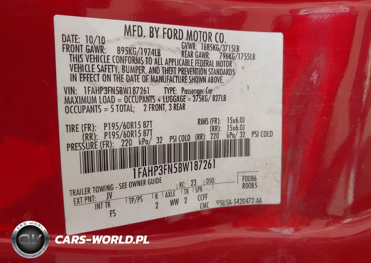 2011 Ford Focus Se VIN:1FAHP3FN5BW187261 - 9