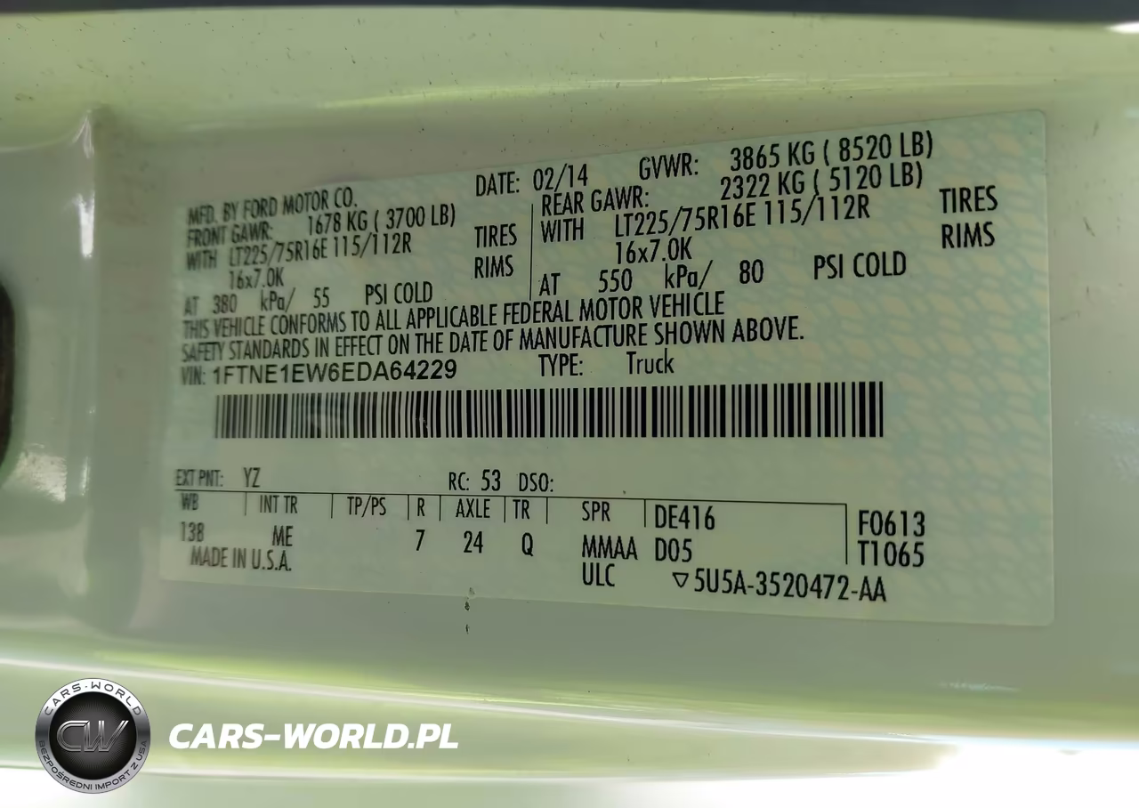 2014 Ford E-150 Commercial VIN:1FTNE1EW6EDA64229 - 9
