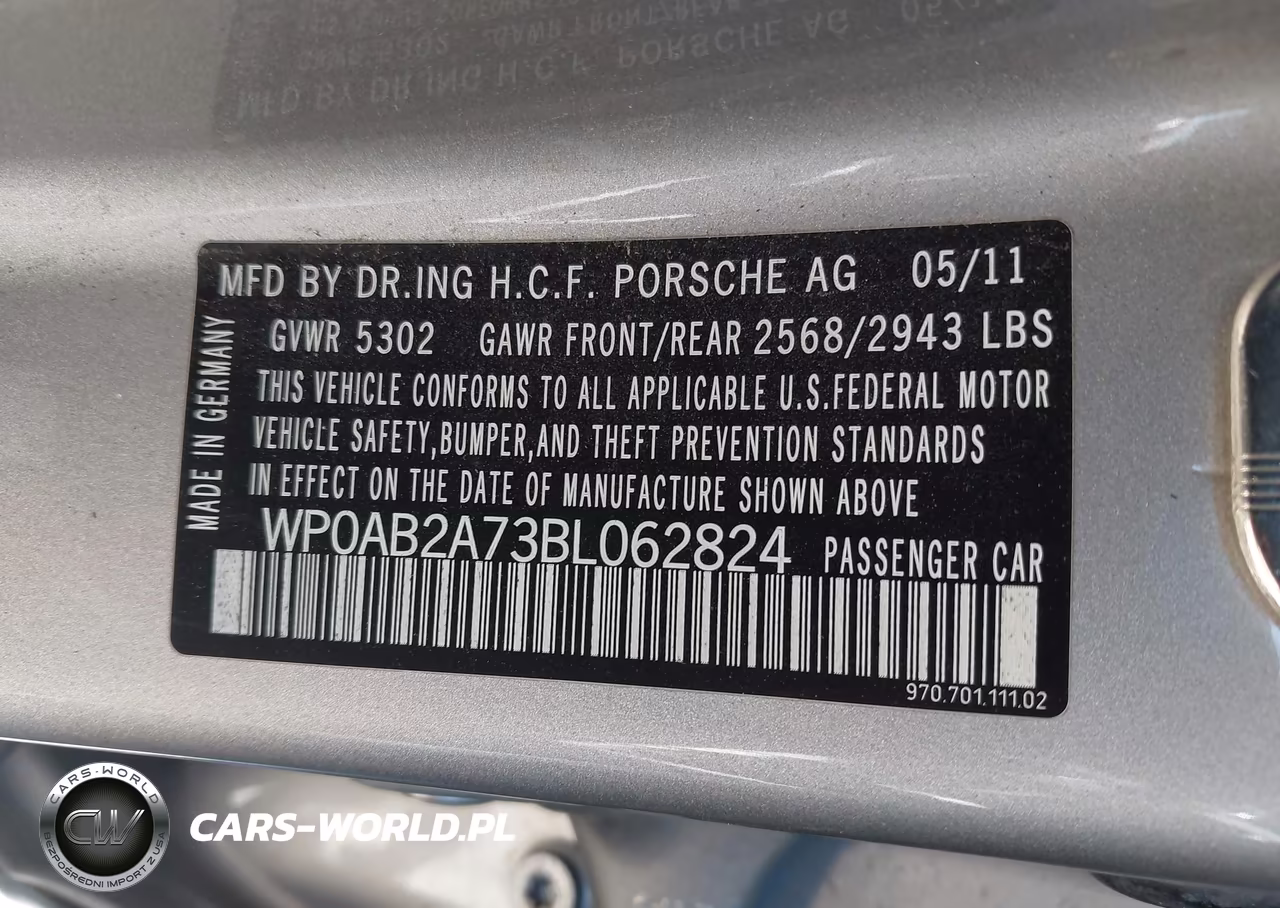 2011 Porsche Panamera S VIN:WP0AB2A73BL062824 - 9