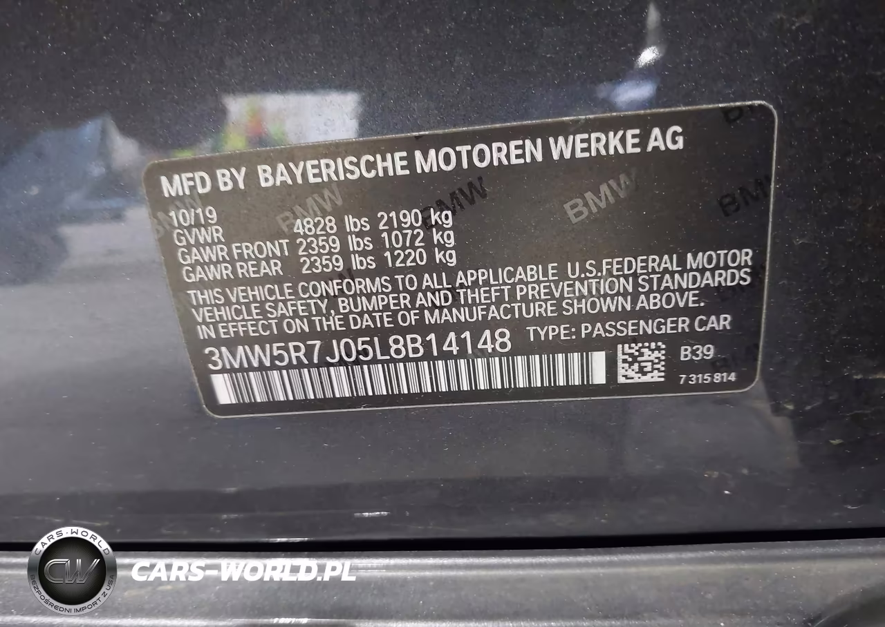 2020 BMW 330I xDrive VIN:3MW5R7J05L8B14148 - 9