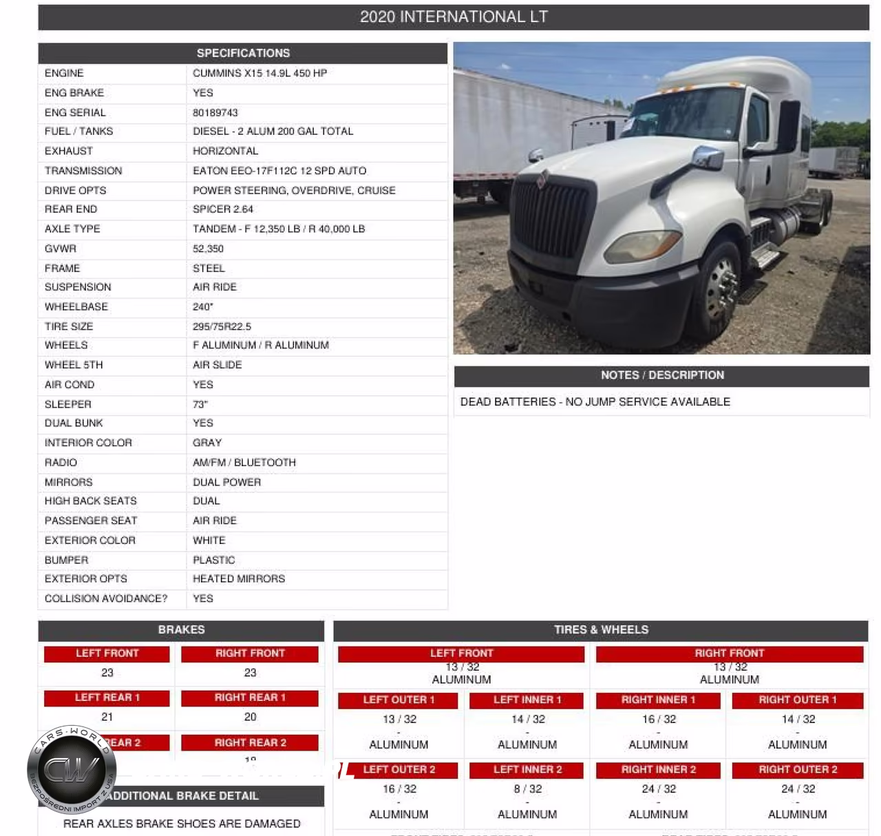 2020 International Lt VIN:3HSDZAPR8LN822355 - 14