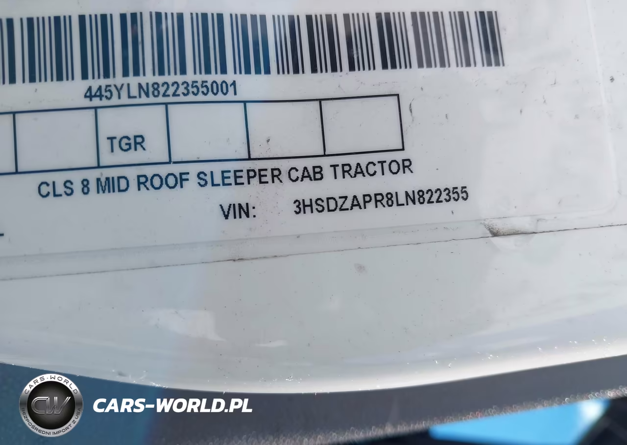 2020 International Lt VIN:3HSDZAPR8LN822355 - 8
