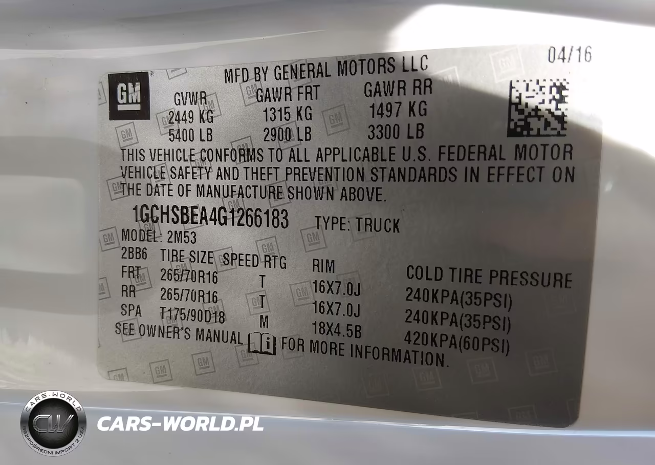 2016 Chevrolet Colorado Wt VIN:1GCHSBEA4G1266183 - 9