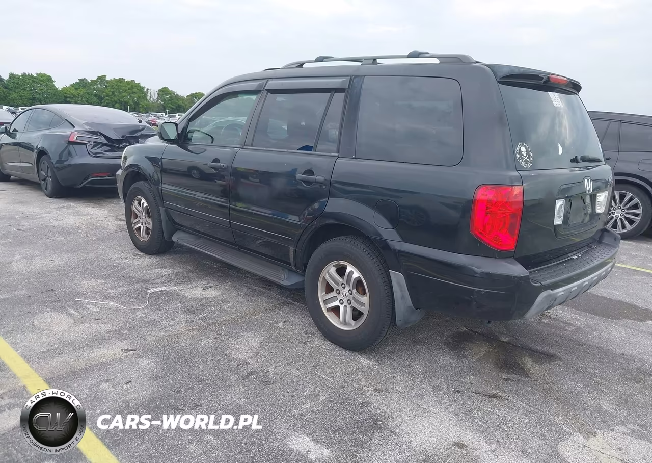 2005 Honda Pilot Ex-L VIN:2HKYF18525H536546 - 3