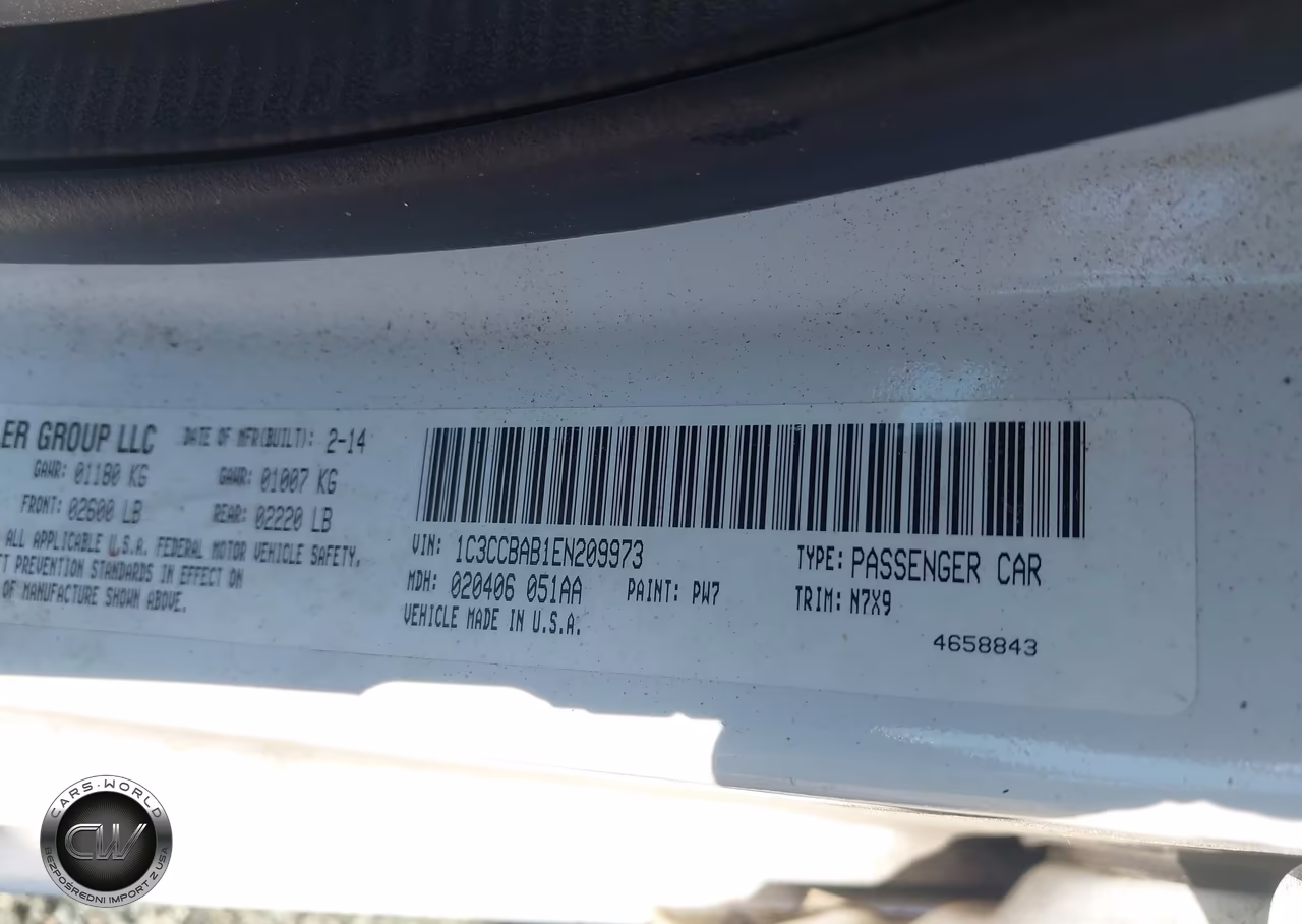 2014 Chrysler 200 Lx VIN:1C3CCBAB1EN209973 - 9