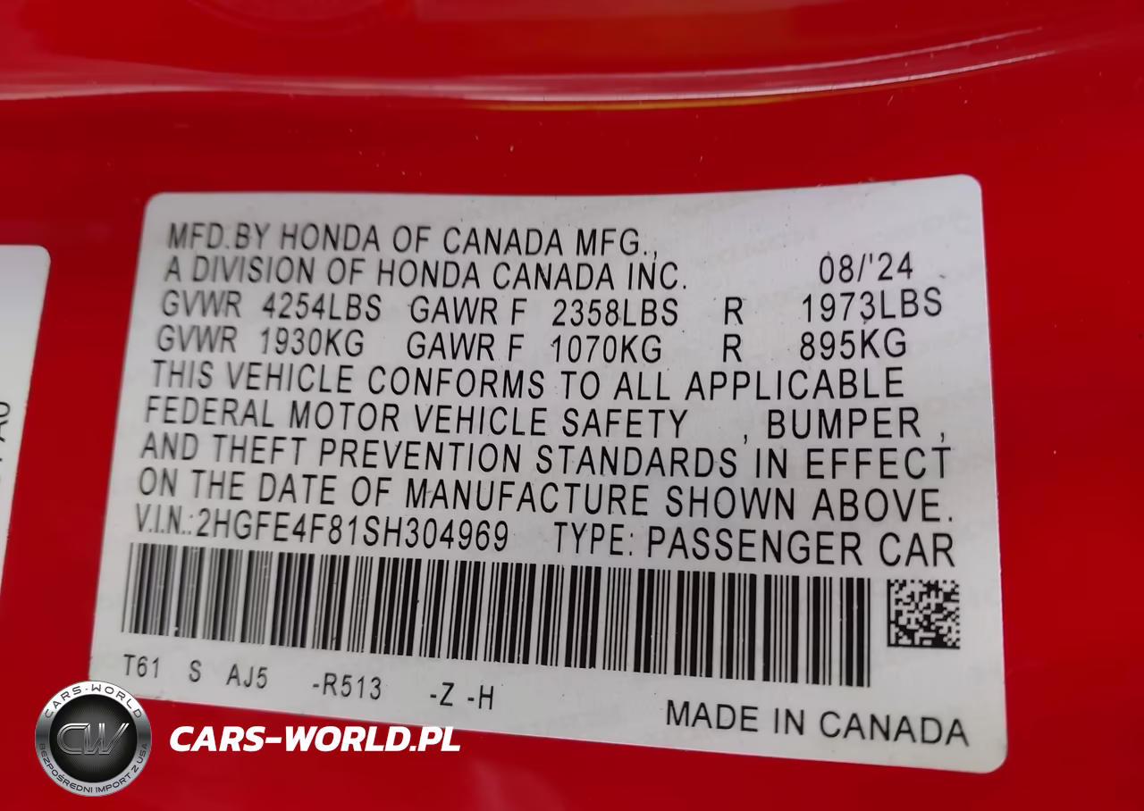 2025 Honda Civic Hybrid Sport-Sport Touring VIN:2HGFE4F81SH304969 - 9