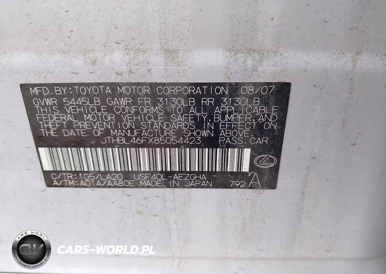2008 Lexus Ls 460 VIN:JTHBL46FX85054423 - 9