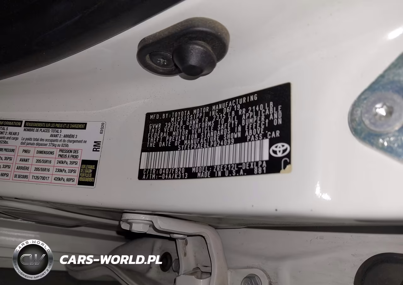 2020 Toyota Corolla Le VIN:5YFEPRAE6LP024099 - 9