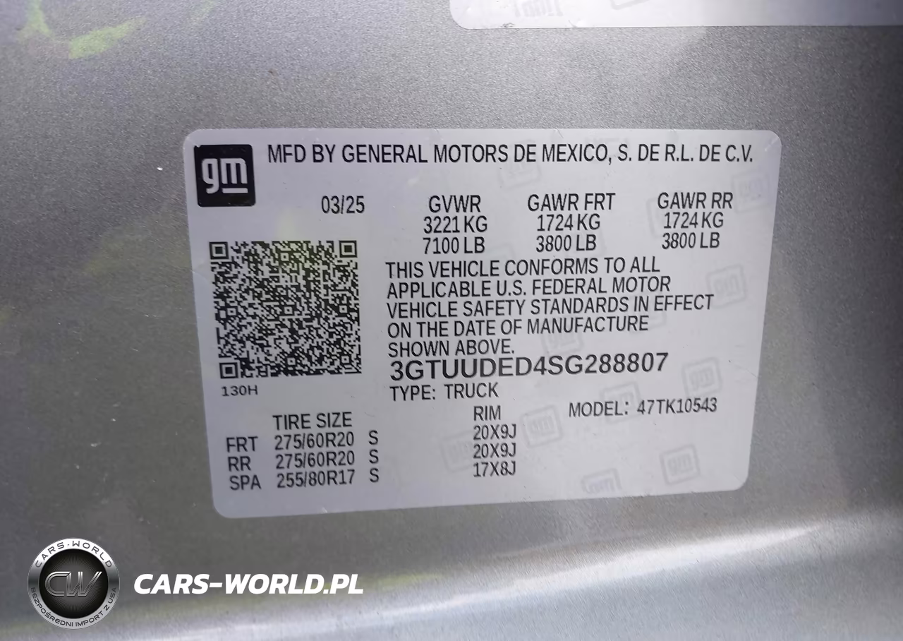 2025 GMC Sierra 1500 4Wd Short Box Slt VIN:3GTUUDED4SG288807 - 9