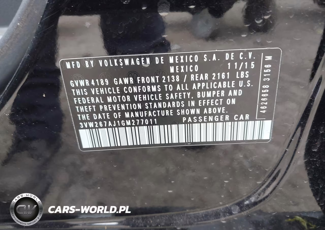 2016 Volkswagen Jetta 1.4T S VIN:3VW267AJ1GM277011 - 9