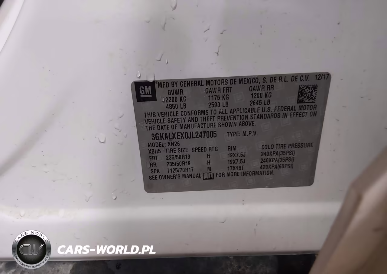 2018 GMC Terrain Denali VIN:3GKALXEX0JL247005 - 9