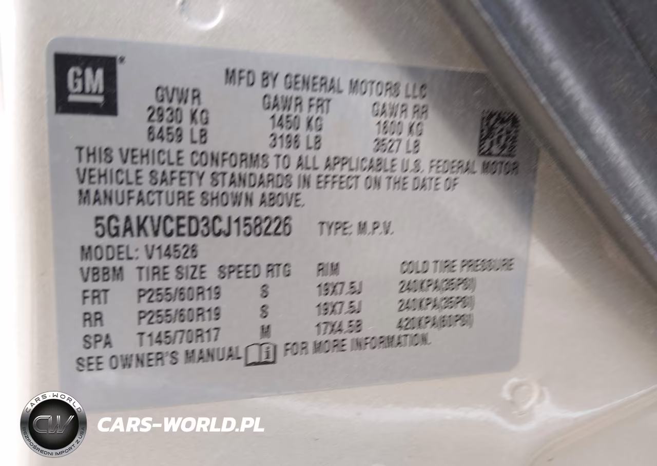 2012 Buick Enclave Leather VIN:5GAKVCED3CJ158226 - 9