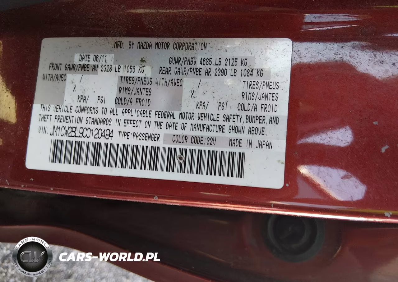 2012 Mazda Mazda5 Sport VIN:JM1CW2BL9C0120494 - 9