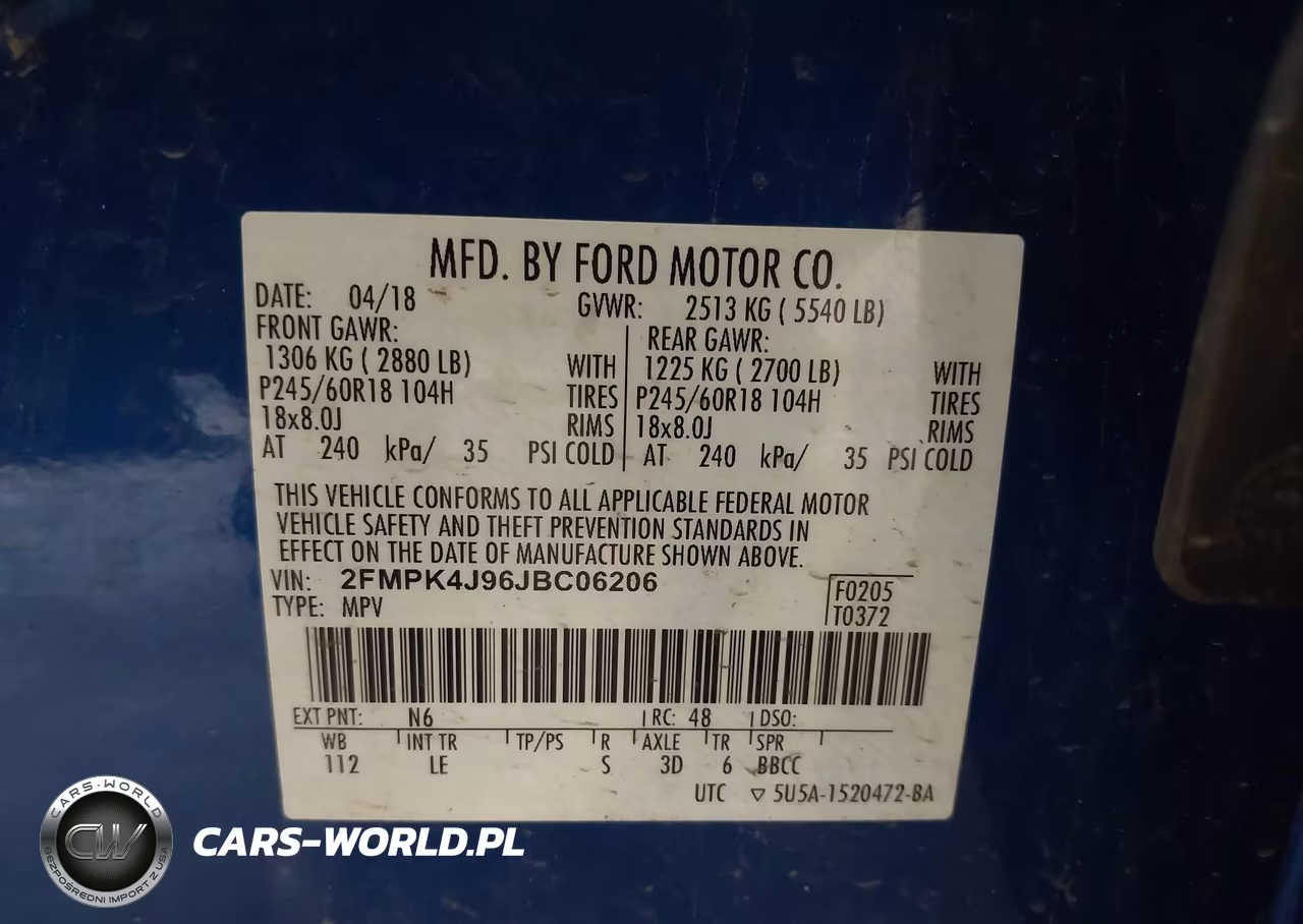 2018 Ford Edge Sel VIN:2FMPK4J96JBC06206 - 9