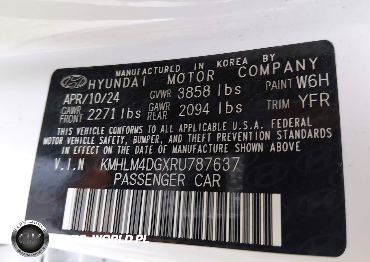 2024 Hyundai Elantra Sel VIN:KMHLM4DGXRU787637 - 9
