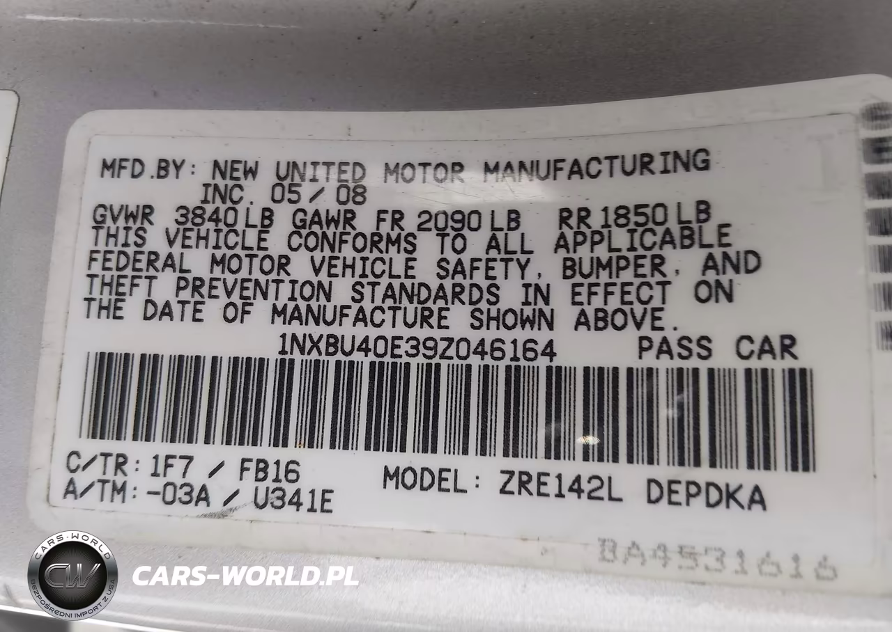2009 Toyota Corolla Le VIN:1NXBU40E39Z046164 - 9
