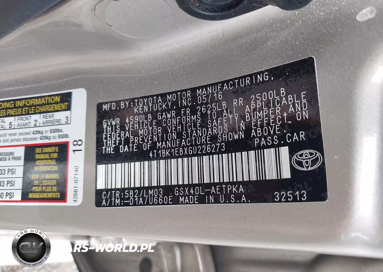 2016 Toyota Avalon Limited VIN:4T1BK1EBXGU226273 - 9
