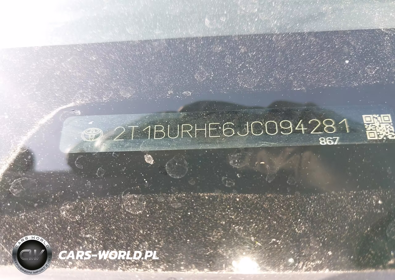 2018 Toyota Corolla Le VIN:2T1BURHE6JC094281 - 18