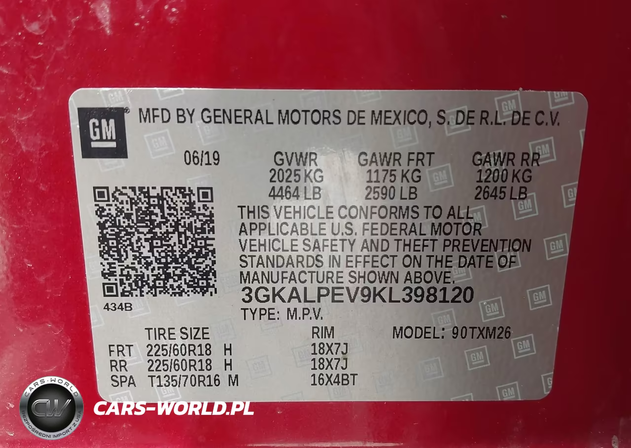 2019 GMC Terrain Slt VIN:3GKALPEV9KL398120 - 9