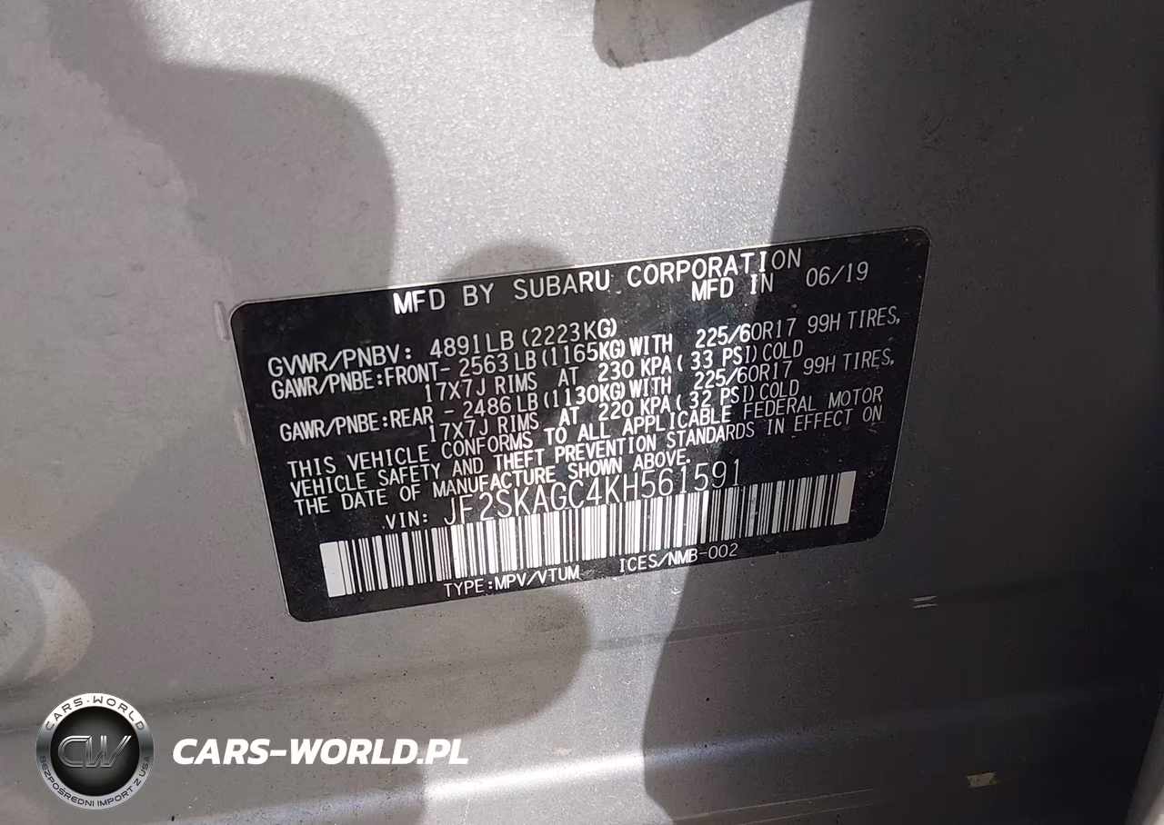 2019 Subaru Forester Premium VIN:JF2SKAGC4KH561591 - 9