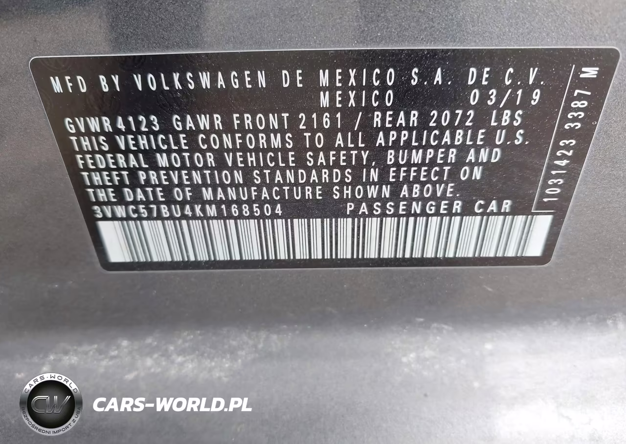 2019 Volkswagen Jetta 1.4T R-Line-1.4T S-1.4T Se VIN:3VWC57BU4KM168504 - 9
