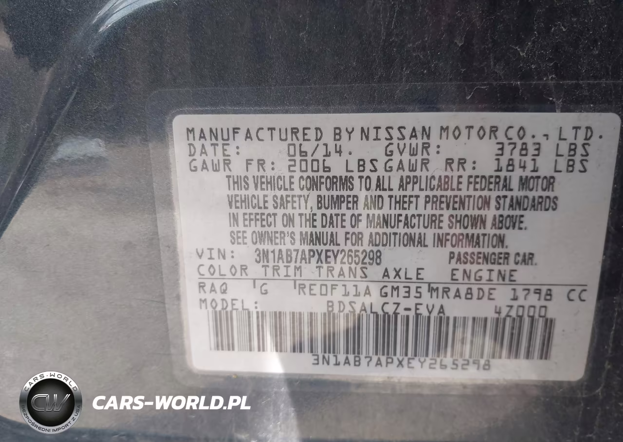2014 Nissan Sentra S VIN:3N1AB7APXEY265298 - 9