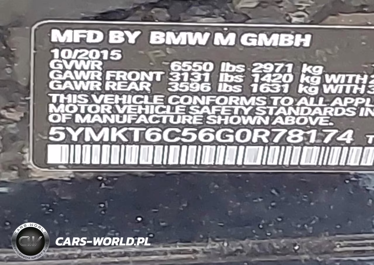 2016 BMW X5 M VIN:5YMKT6C56G0R78174 - 9