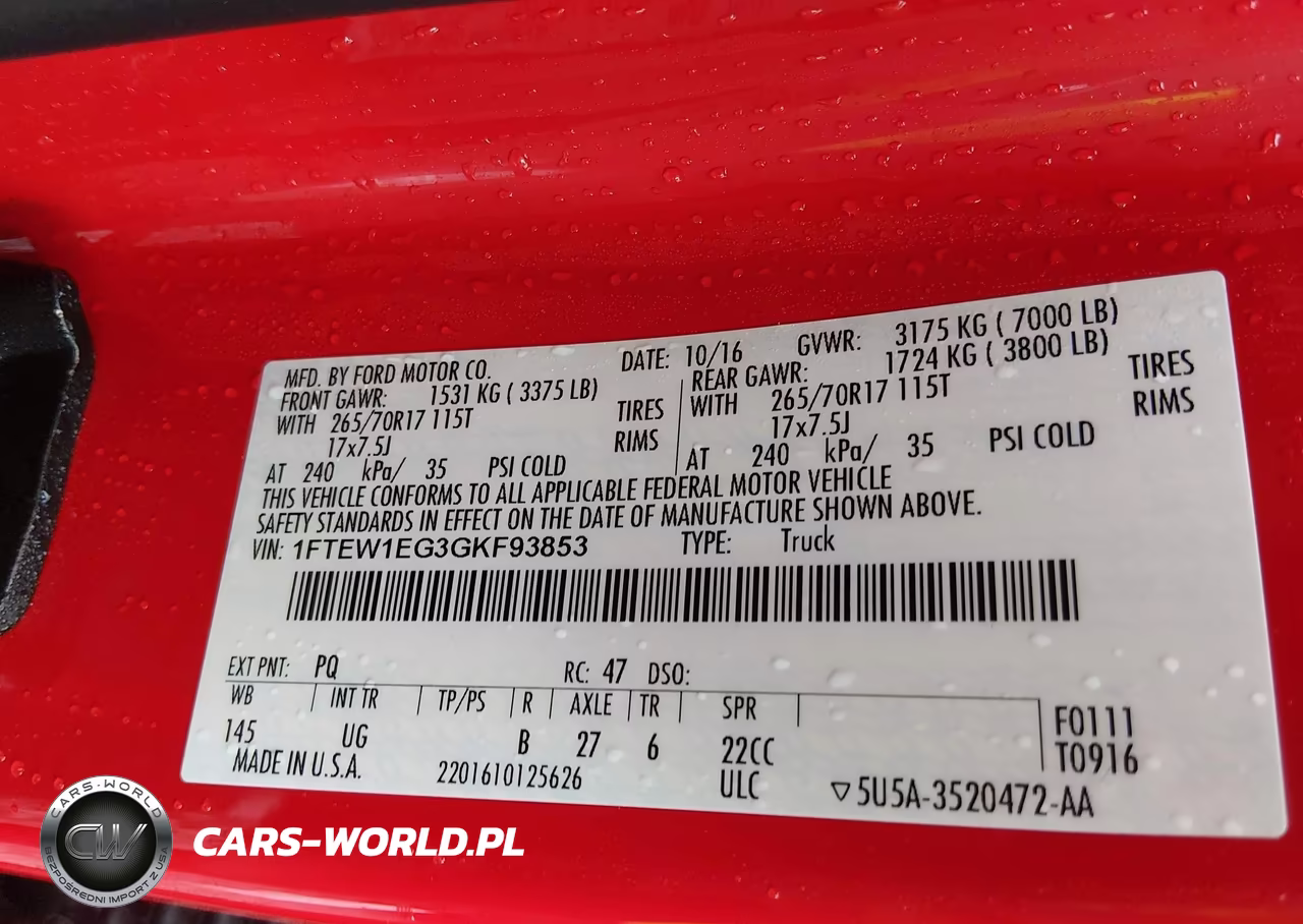 2016 Ford F-150 Xlt VIN:1FTEW1EG3GKF93853 - 9