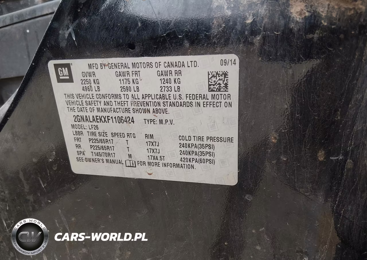 2015 Chevrolet Equinox Ls VIN:2GNALAEKXF1106424 - 9