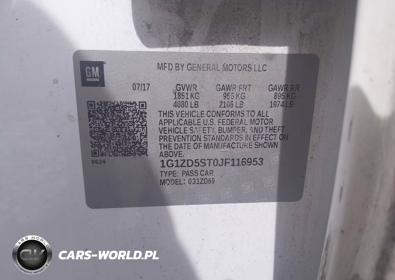 2018 Chevrolet Malibu Lt VIN:1G1ZD5ST0JF116953 - 9