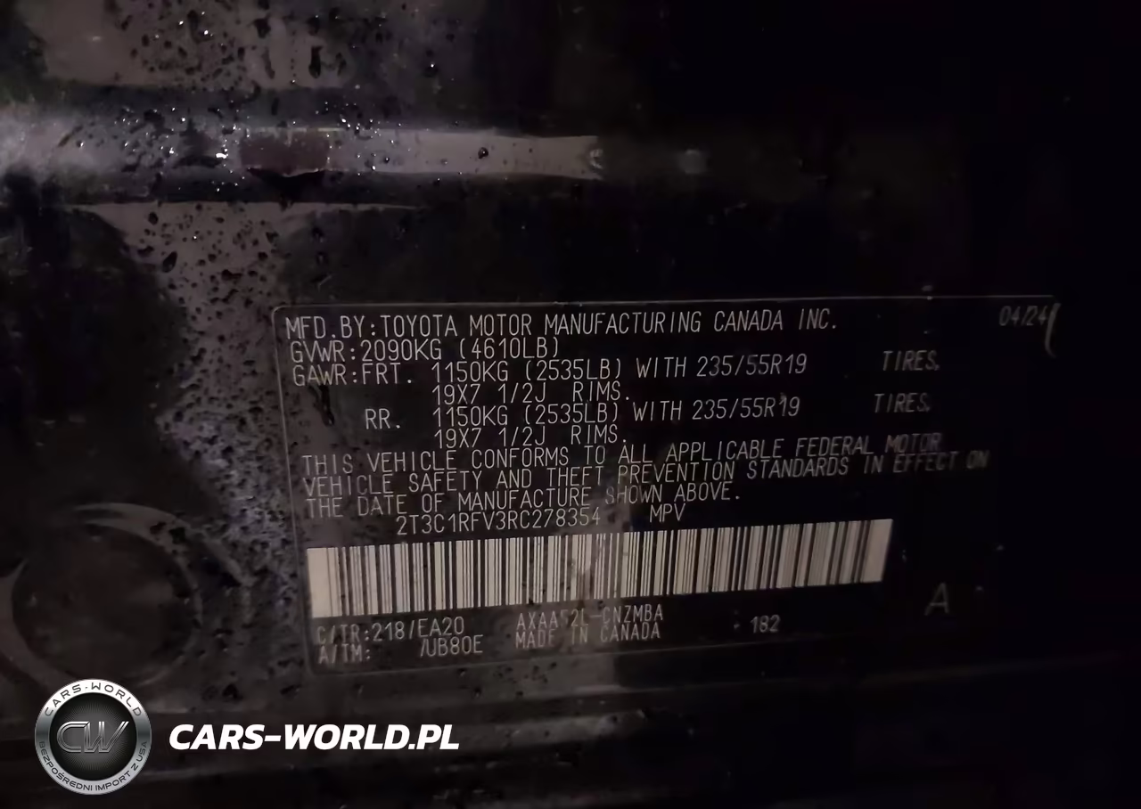 2024 Toyota Rav4 Xle Premium VIN:2T3C1RFV3RC278354 - 9