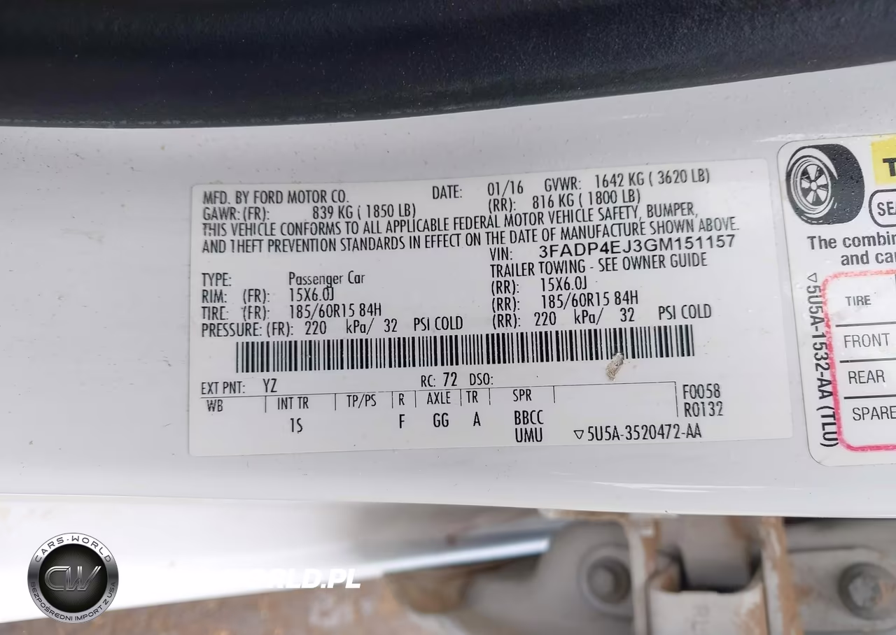 2016 Ford Fiesta Se VIN:3FADP4EJ3GM151157 - 9