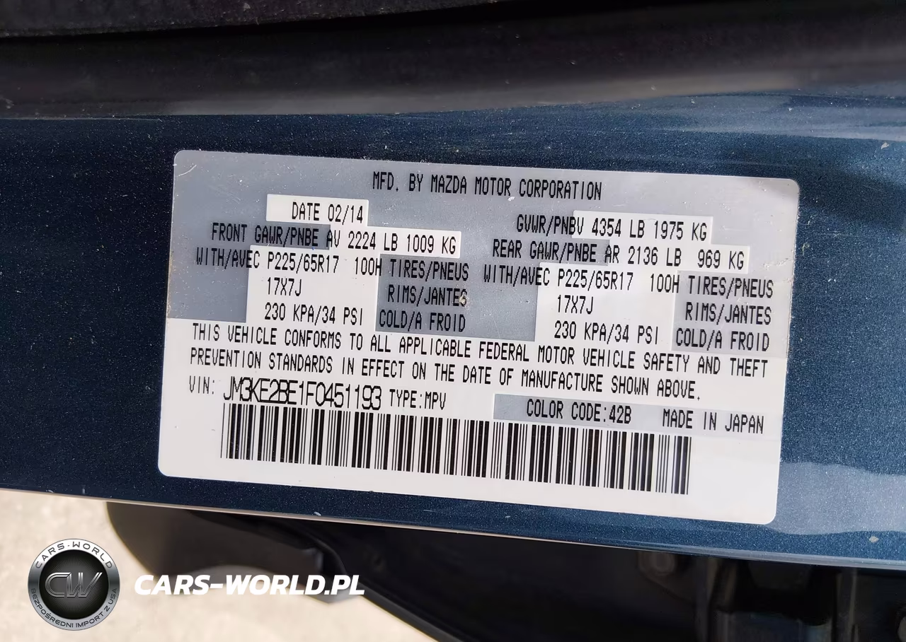 2015 Mazda Cx-5 Sport VIN:JM3KE2BE1F0451193 - 9