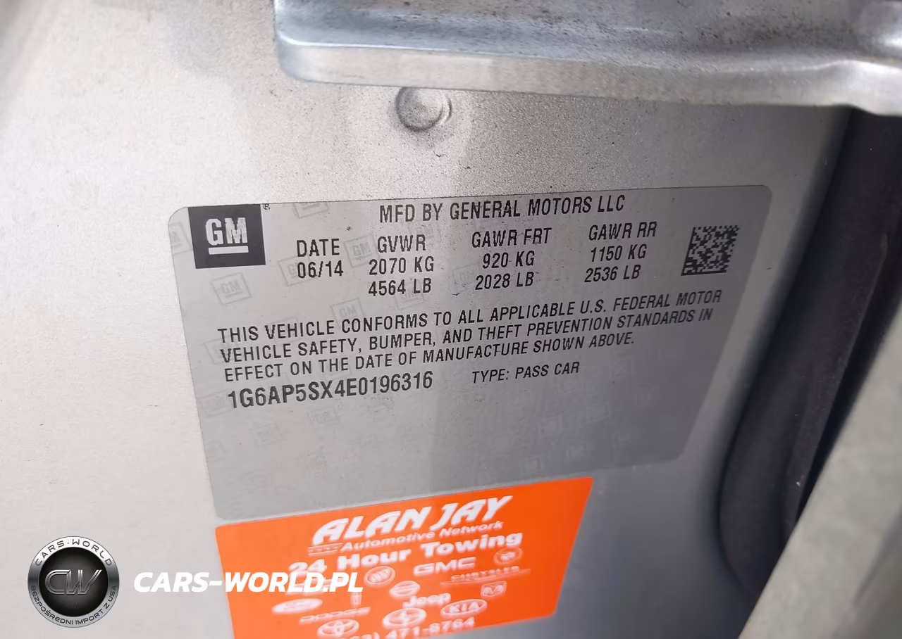 2014 Cadillac Cts Standard VIN:1G6AP5SX4E0196316 - 9