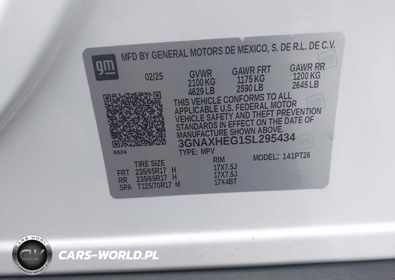 2025 Chevrolet Equinox Fwd Lt VIN:3GNAXHEG1SL295434 - 9