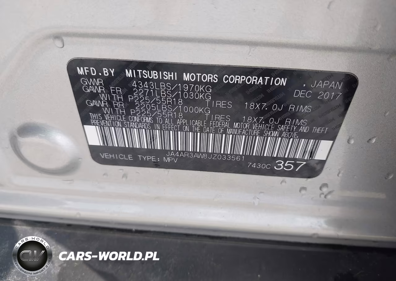 2018 Mitsubishi Outlander Sport 2.4 Se VIN:JA4AR3AW8JZ033561 - 9