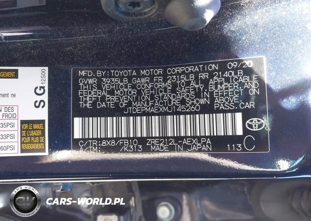 2021 Toyota Corolla Le VIN:JTDEPMAEXMJ145260 - 9
