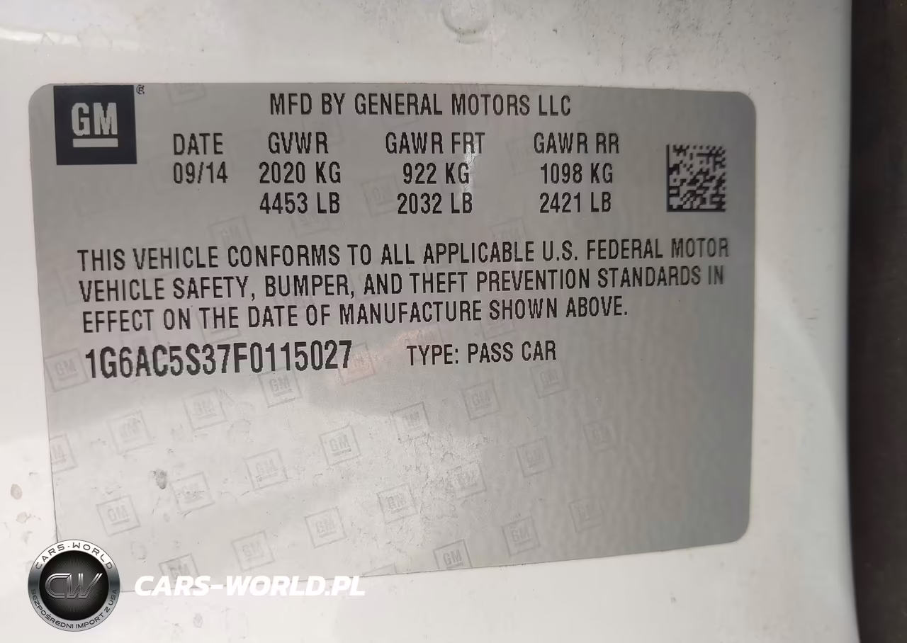 2015 Cadillac Ats Performance VIN:1G6AC5S37F0115027 - 9