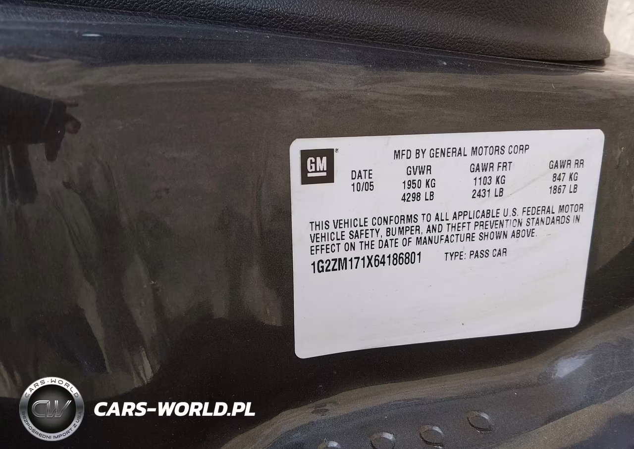 2006 Pontiac G6 Gtp VIN:1G2ZM171X64186801 - 9