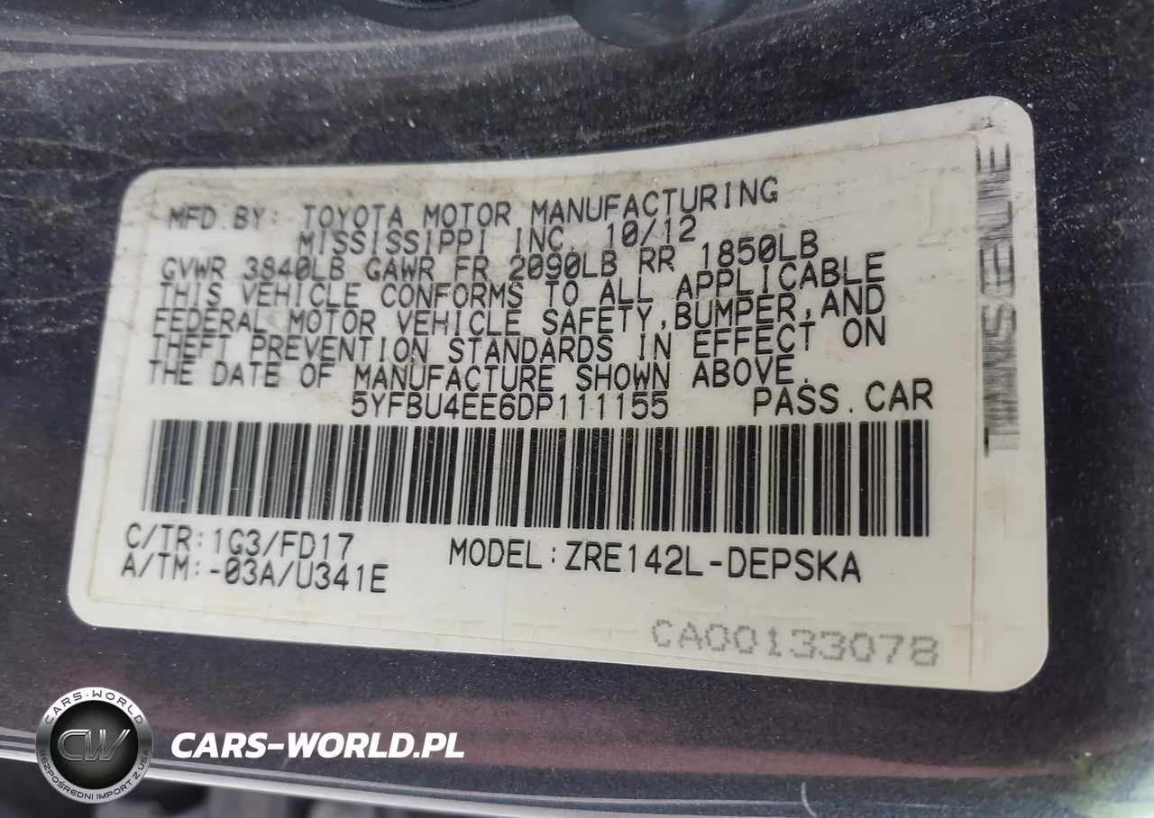 2013 Toyota Corolla S VIN:5YFBU4EE6DP111155 - 9