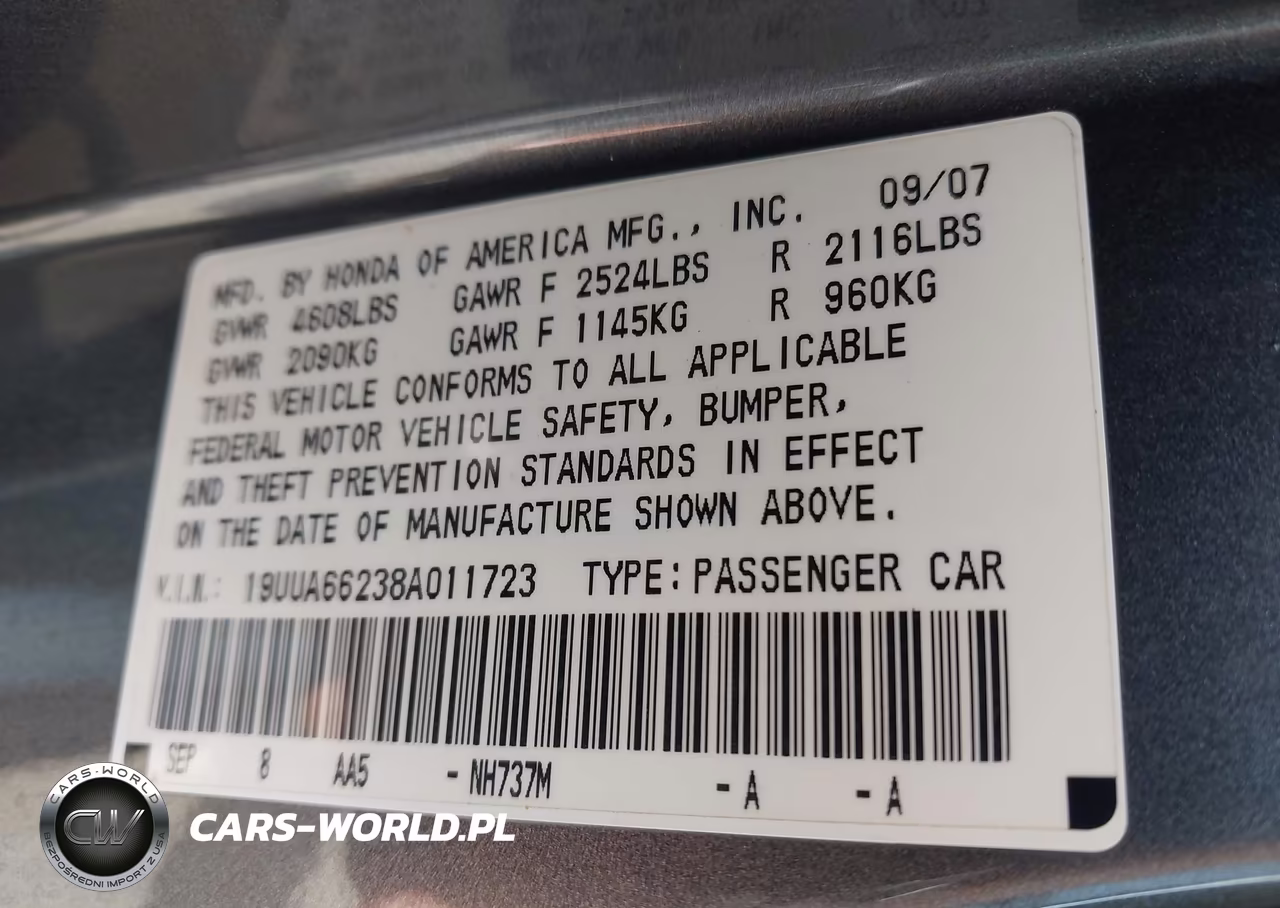 2008 Acura Tl 3.2 VIN:19UUA66238A011723 - 9