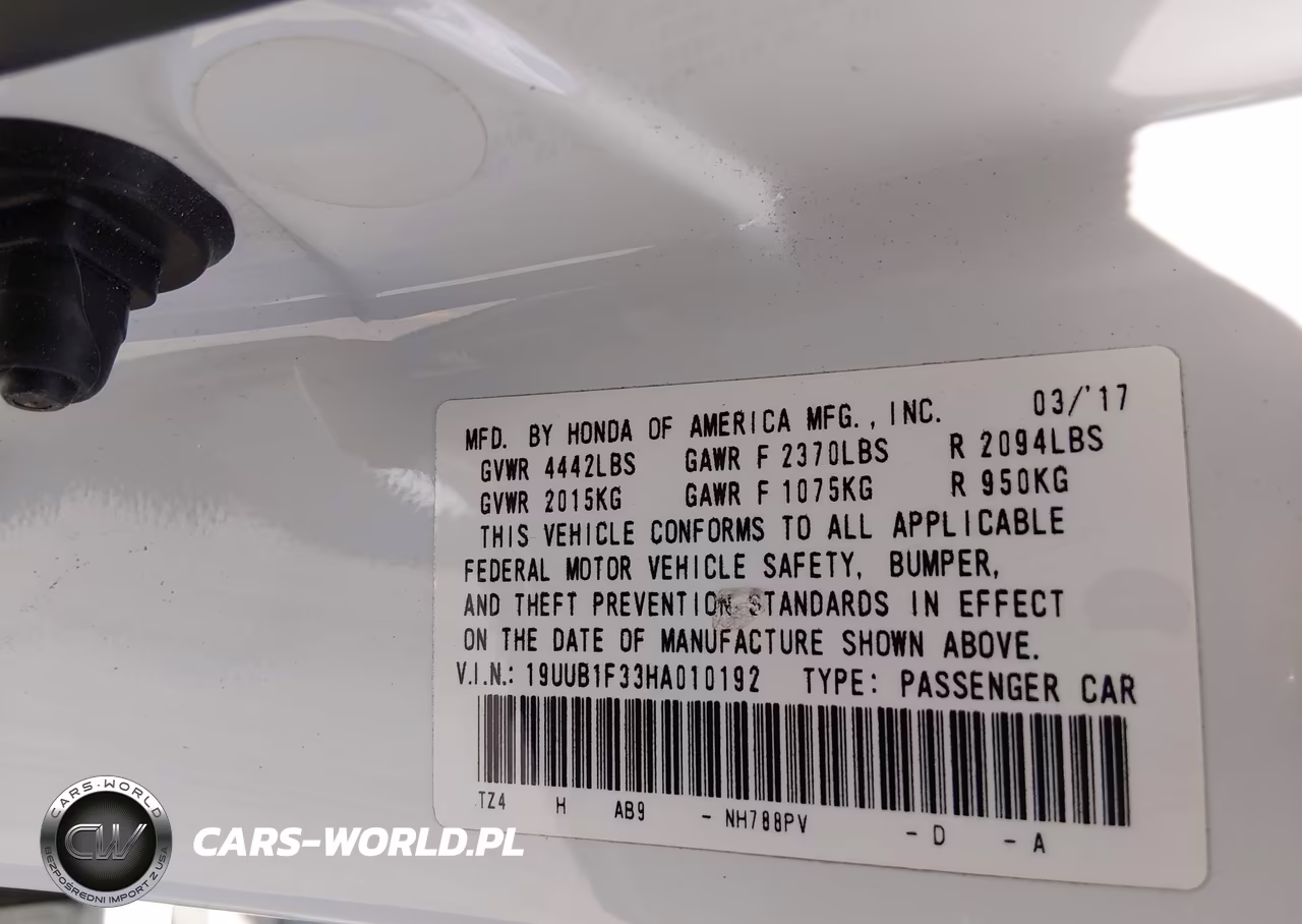 2017 Acura Tlx VIN:19UUB1F33HA010192 - 9