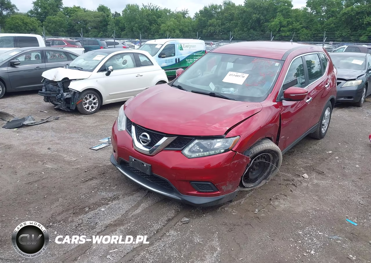 2015 Nissan Rogue S VIN:KNMAT2MV9FP515110 - 2