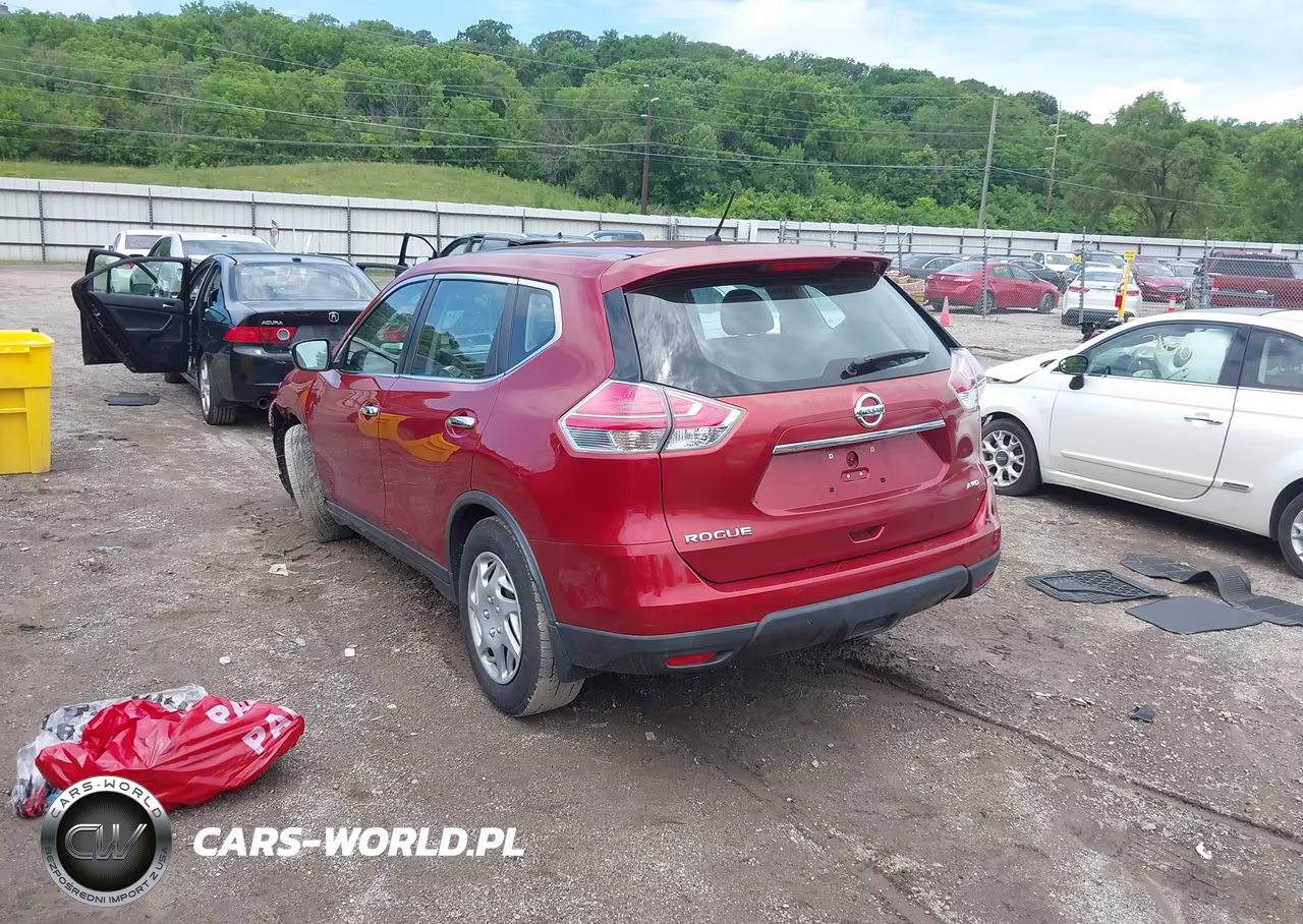 2015 Nissan Rogue S VIN:KNMAT2MV9FP515110 - 3
