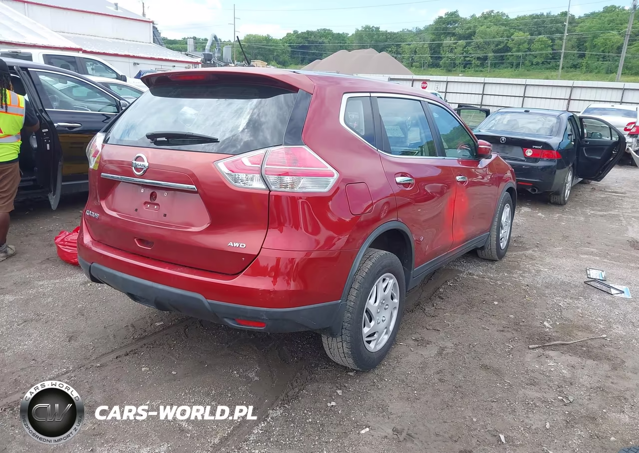 2015 Nissan Rogue S VIN:KNMAT2MV9FP515110 - 4